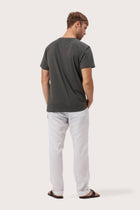 Back view of the By The Sea Bali Skala T-Shirt Cenere – clean tailoring and refined craftsmanship