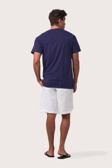 Back view of the By The Sea Bali Skala T-Shirt Dark Purple – clean tailoring and refined craftsmanship