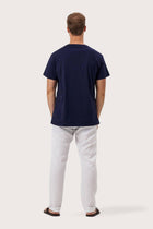Back view of the By The Sea Bali Skala T-Shirt Les Bleus – clean tailoring and refined craftsmanship