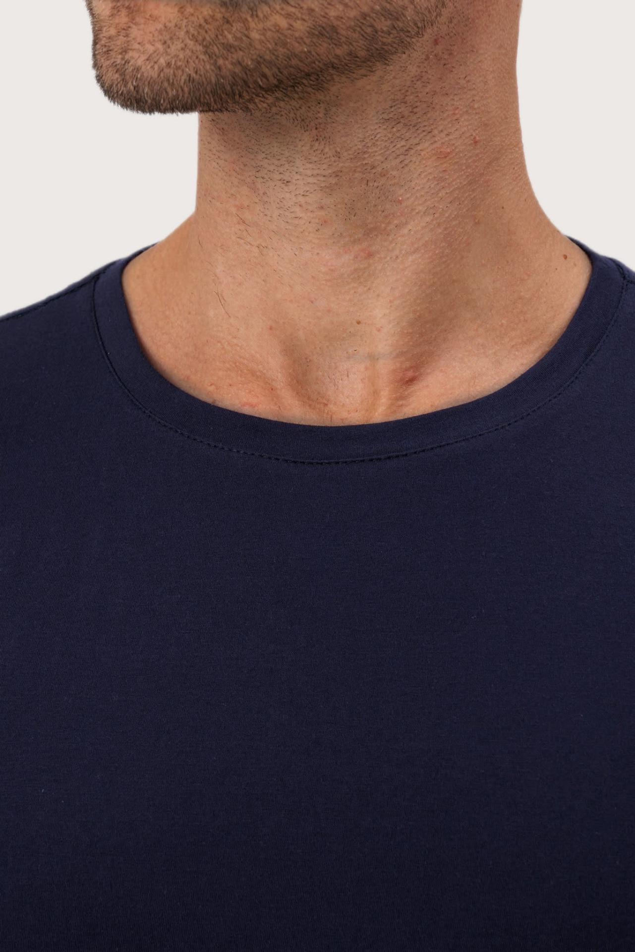 Close-up of the Skala T-Shirt Les Bleus by By The Sea Bali – exceptional fabric quality and texture