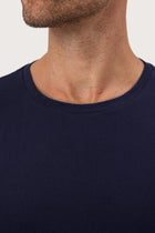 Close-up of the Skala T-Shirt Les Bleus by By The Sea Bali – exceptional fabric quality and texture