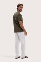 Elegant back view showcasing the effortless shape and clean styling