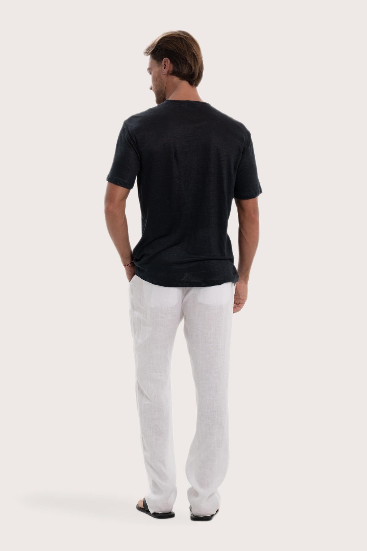Elegant back view showcasing the effortless shape and clean styling