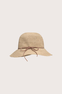 Back view of the Summer Hat showcasing artisanal craftsmanship and relaxed vacation style