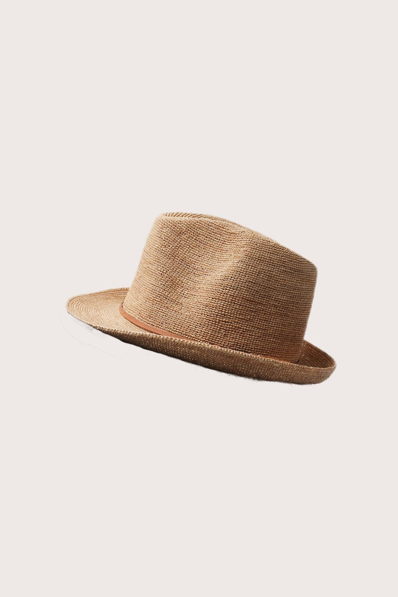 Side view of the Sunset Hat highlighting its refined shape and lightweight construction
