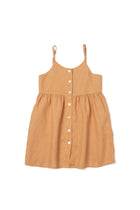 Close-up of premium breathable linen texture on Tilly Kids Dress