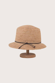 Back view of the Tropic Hat showcasing artisanal craftsmanship and effortless coastal style