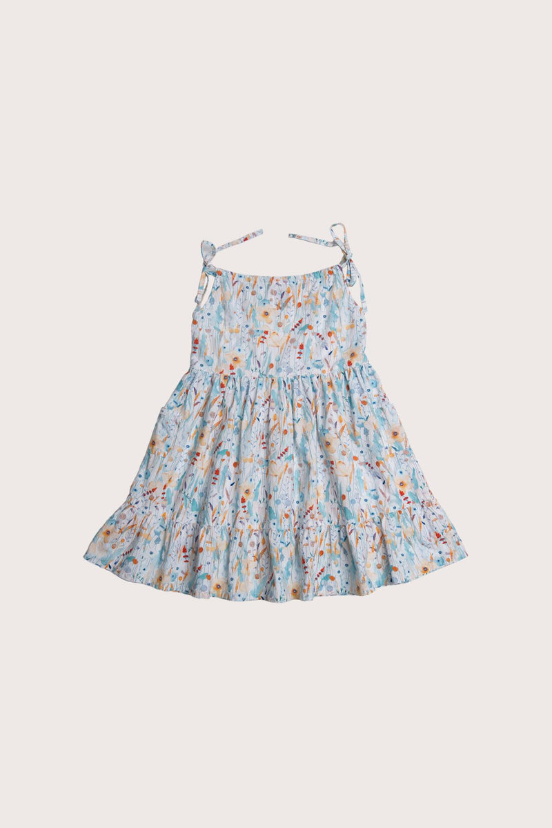 Delicate Blue Fairies print detail on the Victoria Dress by By The Sea Bali