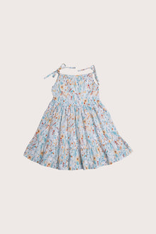 By The Sea Bali Victoria Dress in Blue Fairies print with playful resort-inspired silhouette