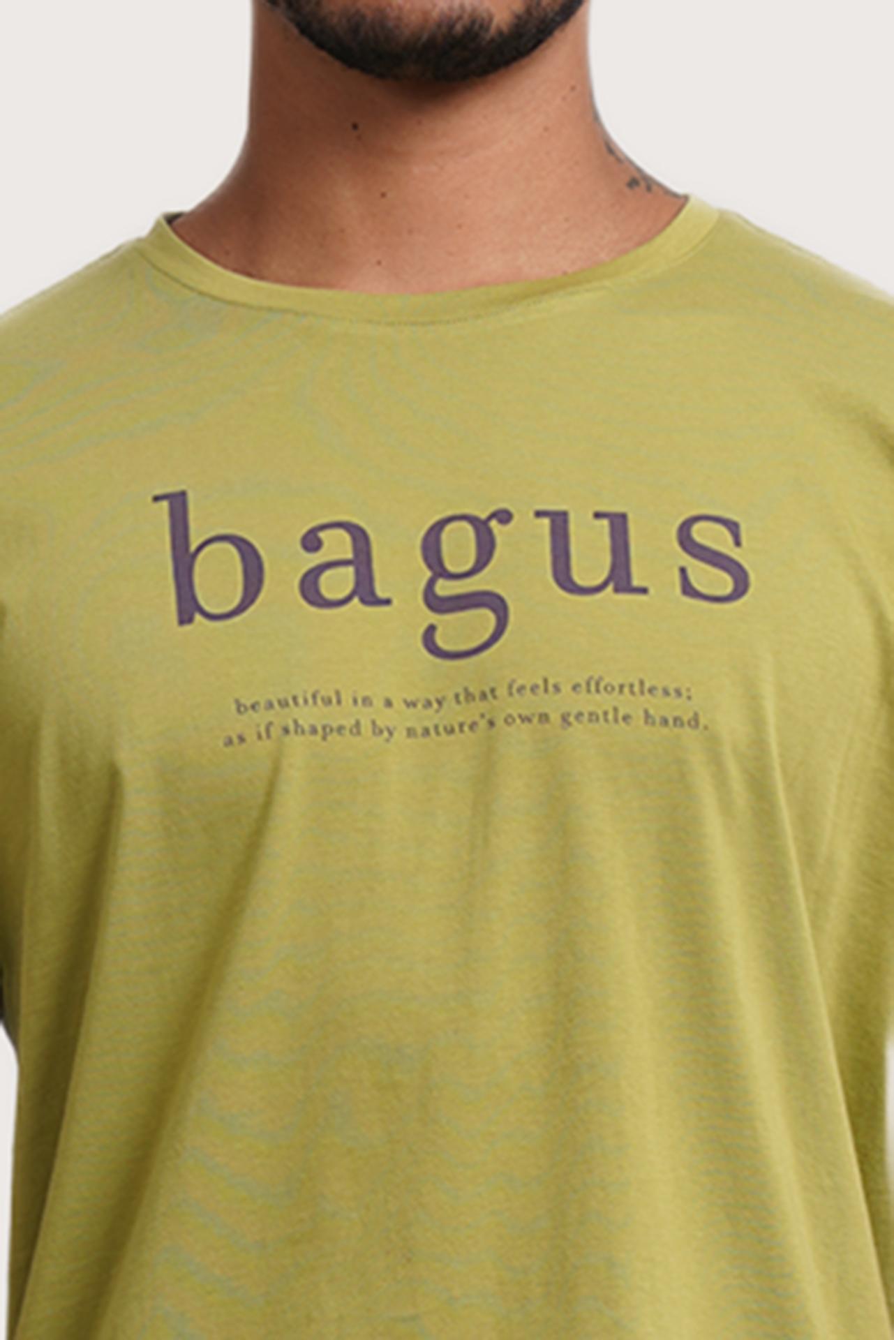 Close-up of the Watu T-shirt Bagus by By The Sea Bali – exceptional fabric quality and texture