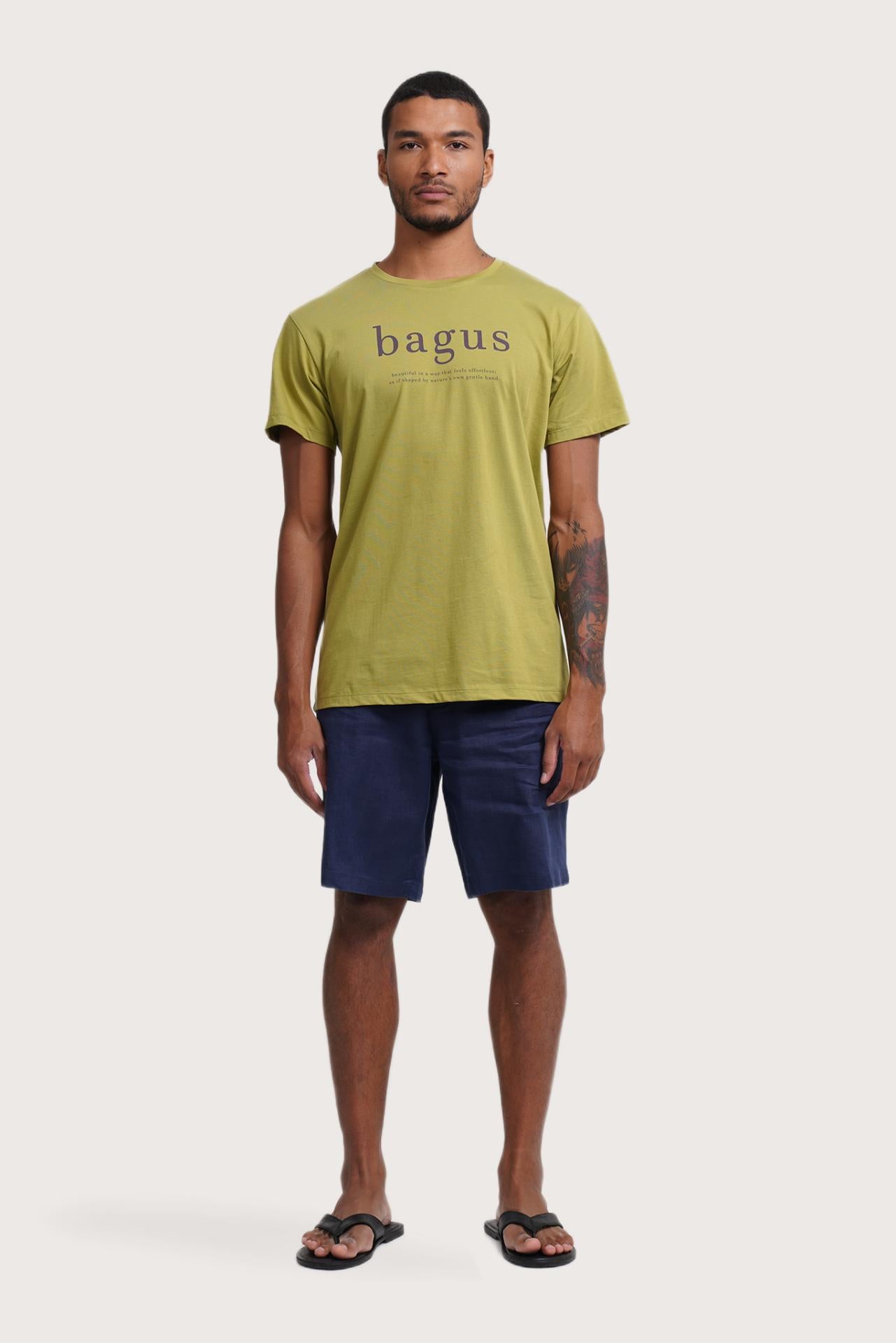 By The Sea Bali Watu T-shirt Bagus – refined men's resort tee with a relaxed, contemporary silhouette