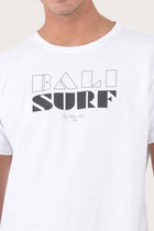 Close-up of the Watu T-shirt Bali Surf by By The Sea Bali – exceptional fabric quality and texture
