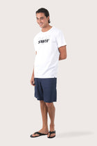 Side profile of the Watu T-shirt Bali Surf by By The Sea Bali – relaxed drape and understated island elegance