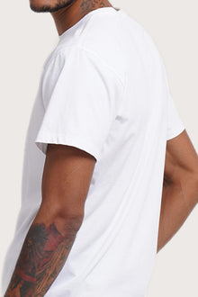 Back detail of the Watu T-shirt Bali Waves by By The Sea Bali – premium stitching and artisan quality