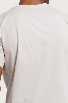 Back detail of the Watu T-shirt Canggu in Cream by By The Sea Bali – premium stitching and artisan quality