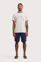 By The Sea Bali Watu T-shirt Canggu in Cream – refined men's resort tee with a relaxed, contemporary silhouette