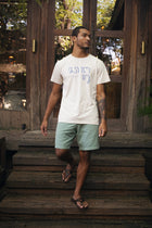 Watu T-shirt Canggu in Cream by By The Sea Bali – elevated island resort wear for the modern man