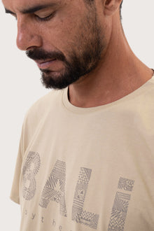 Angled detail of the Watu T-shirt Choux by By The Sea Bali – refined craftsmanship up close