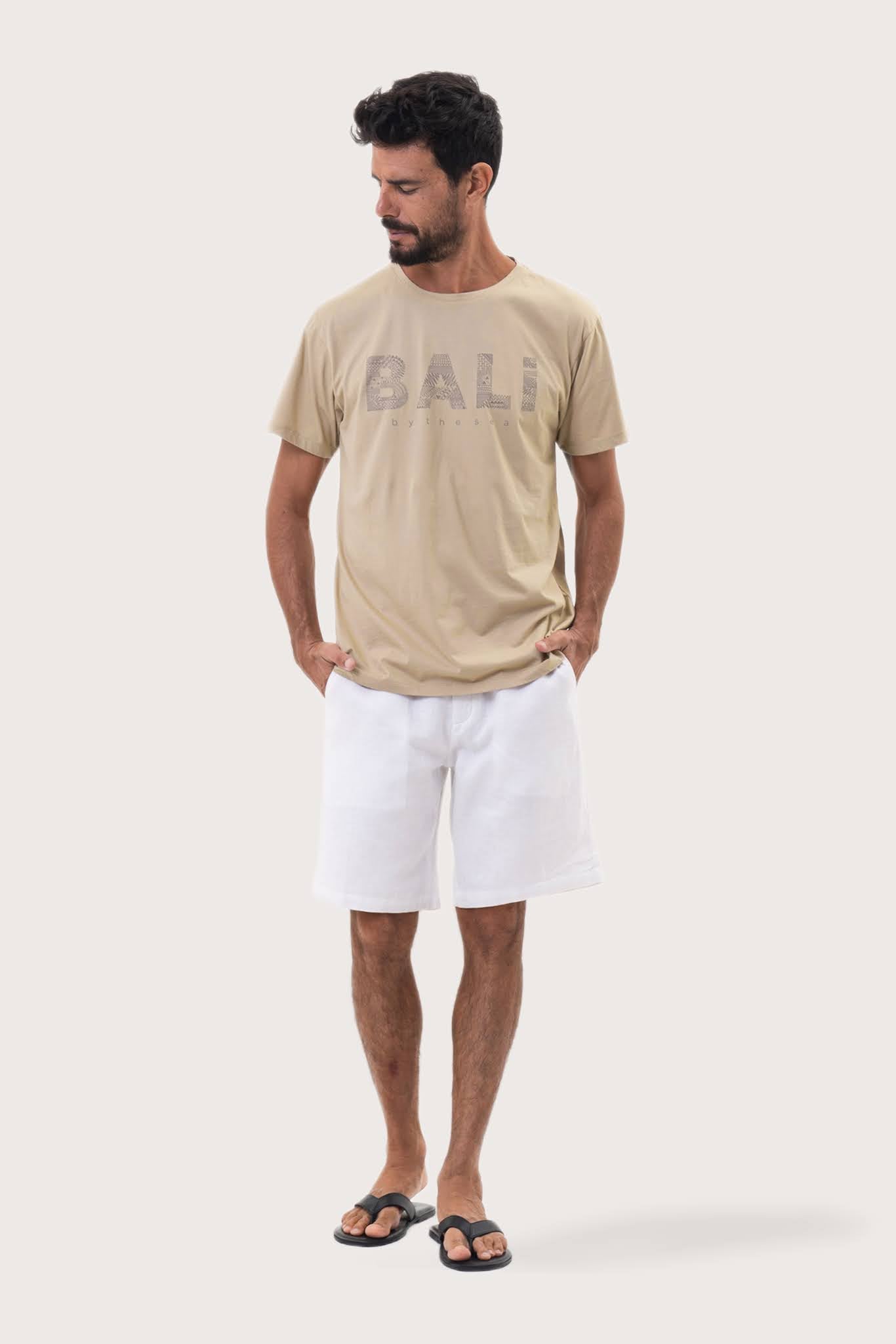 By The Sea Bali Watu T-shirt Choux – refined men's resort tee with a relaxed, contemporary silhouette