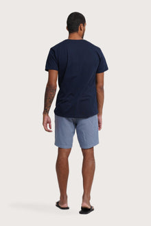 Back view of the By The Sea Bali Watu T-shirt Ubud in Navy – clean tailoring and refined craftsmanship