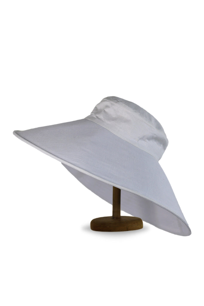 Capri Linen Hat White