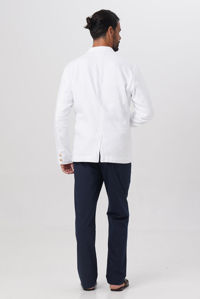 Tenggara Linen Jacket White