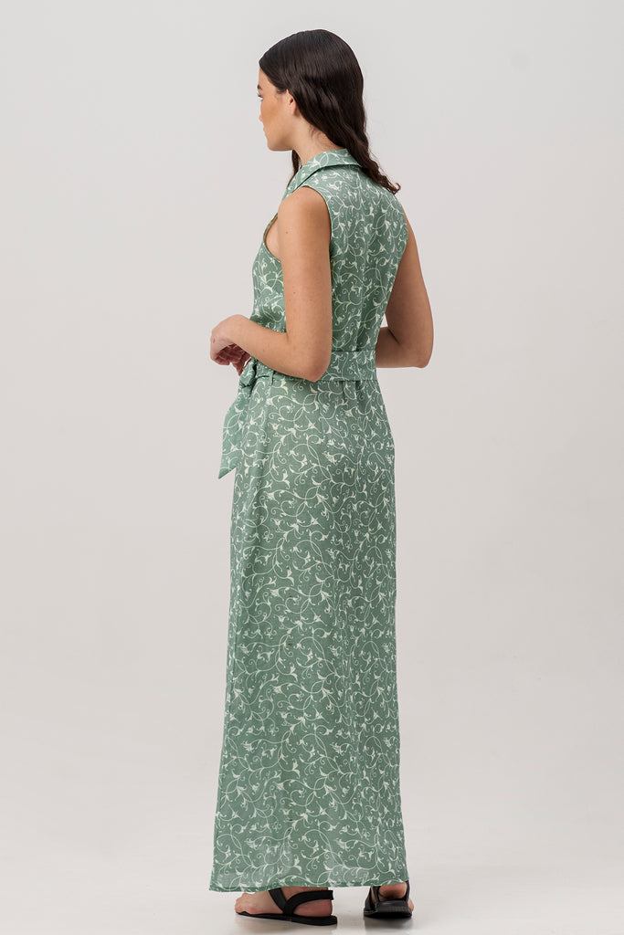 Sunniva Maxi Linen Dress Sari