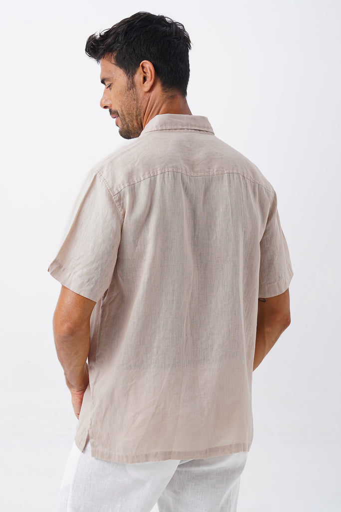 Mori Linen Shirt Kayu