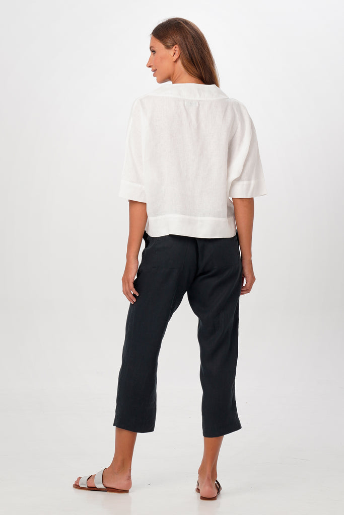Canging Linen Top White