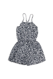 Back view of Kids Kuro Sakana Jumpsuit with an effortless and comfortable fit