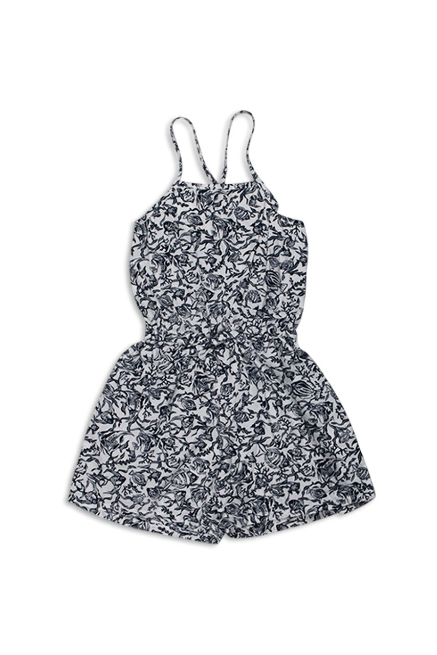 Kids Kuro Sakana Jumpsuit featuring a relaxed silhouette and playful coastal-inspired design
