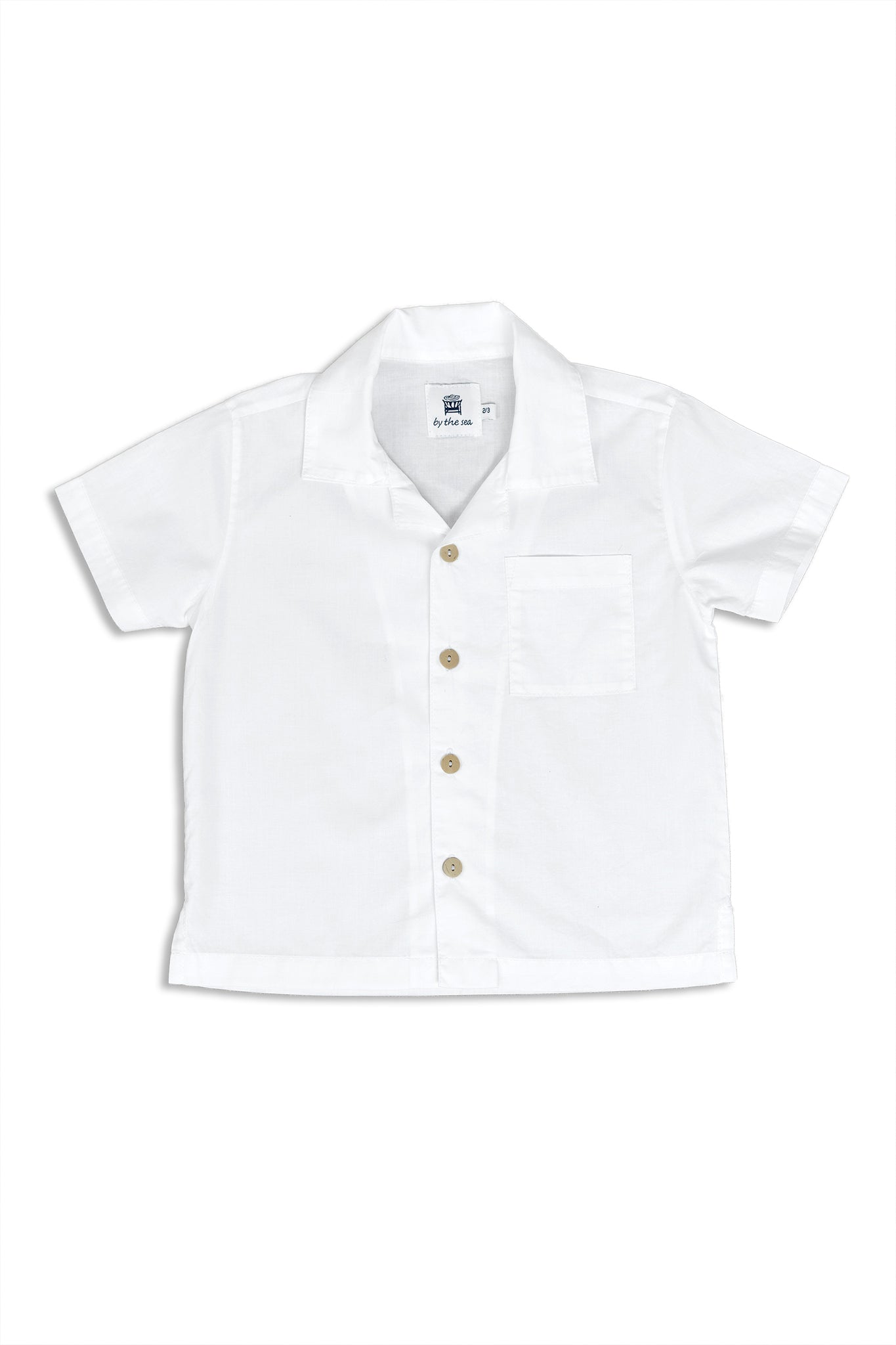 Luca Shirt in White with a clean and refined resortwear silhouette