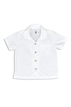Luca Shirt in White with a clean and refined resortwear silhouette